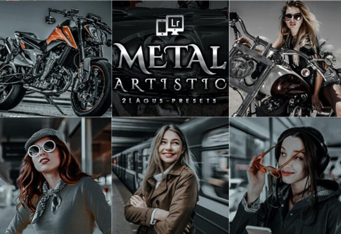 15 پریست لایت روم و پریست کمرا راو فتوشاپ تم فلز Artistic Metal Lightroom Presets