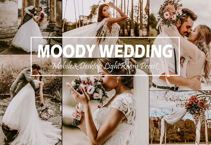20 پریست لایت روم حرفه ای عروس پاییز Moody Wedding Mobile & Desktop Lightroom Presets Fall LR