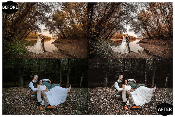 20 پریست لایت روم حرفه ای عروس پاییز Moody Wedding Mobile & Desktop Lightroom Presets Fall LR 20 پریست لایت روم حرفه ای عروس پاییز Moody Wedding Mobile & Desktop Lightroom Presets Fall LR