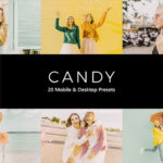 20 پریست لایت روم و پریست کمرا راو و لات رنگی تم نباتی Candy Lightroom Presets & LUTs