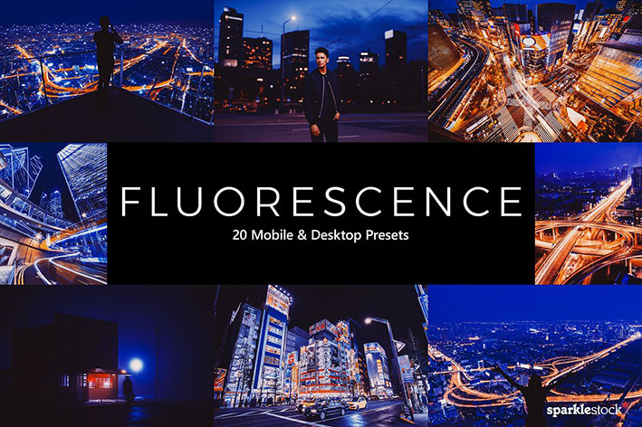 20 پریست لایت روم و پریست کمرا راو و لات رنگی تم نور ماهتابی Fluorescence LR Presets 20 پریست لایت روم و پریست کمرا راو و لات رنگی تم نور ماهتابی Fluorescence LR Presets