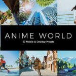 20 پریست لایت روم و پریست کمرا راو و لات رنگی دنیای پر تحرک Anime World Lightroom Presets & LUTs