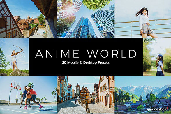 20 پریست لایت روم و پریست کمرا راو و لات رنگی دنیای پر تحرک Anime World Lightroom Presets & LUTs 20 پریست لایت روم و پریست کمرا راو و لات رنگی دنیای پر تحرک Anime World Lightroom Presets & LUTs