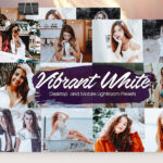 28 پریست لایت روم حرفه ای تم سفید پر انرژی Vibrant White Lightroom Presets