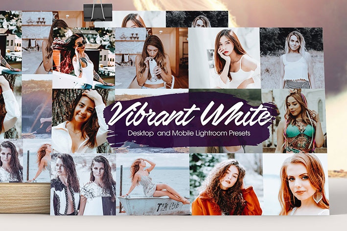 28 پریست لایت روم حرفه ای تم سفید پر انرژی Vibrant White Lightroom Presets 28 پریست لایت روم حرفه ای تم سفید پر انرژی Vibrant White Lightroom Presets