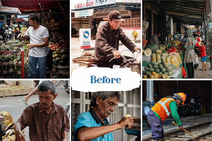 30 پریست لایت روم حرفه ای تم کار خیابانی Street Worker Lightroom Presets 30 پریست لایت روم حرفه ای تم کار خیابانی Street Worker Lightroom Presets