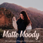 30 پریست لایت روم حرفه ای سینمایی و براش لایتروم Matte Moody Presets Lightroom