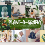 32 پریست لایت روم دسکتاپ و موبایل تم بوته زار Plant-o-graphy Lightroom Presets