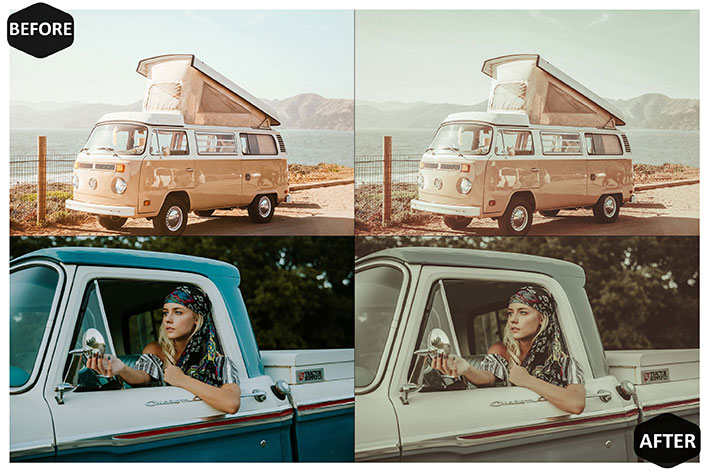 36 پریست لایت روم حرفه ای افکت قدیمی Vintage Mobile & Desktop Lightroom Presets retro presets 36 پریست لایت روم حرفه ای افکت قدیمی Vintage Mobile & Desktop Lightroom Presets retro presets