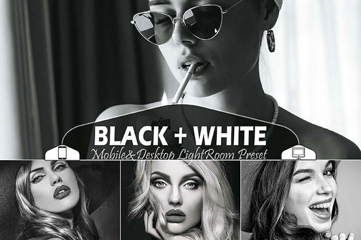 36 پریست لایت روم حرفه ای سیاه و سفید Black White Mobile & Desktop Lightroom Presets B&W Filter 36 پریست لایت روم حرفه ای سیاه و سفید Black White Mobile & Desktop Lightroom Presets B&W Filter