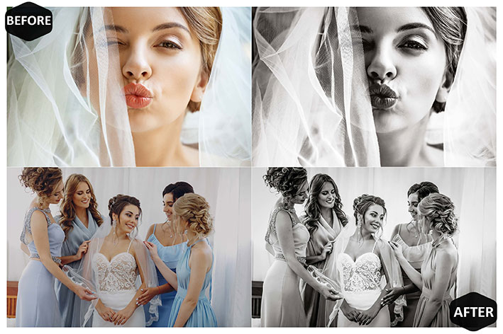 36 پریست لایت روم حرفه ای سیاه و سفید Black White Mobile & Desktop Lightroom Presets B&W Filter 36 پریست لایت روم حرفه ای سیاه و سفید Black White Mobile & Desktop Lightroom Presets B&W Filter