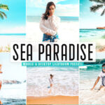 40 پریست لایت روم و پریست کمرا راو و اکشن فتوشاپ تم بهشت دریا Sea Paradise Pro Lightroom Presets