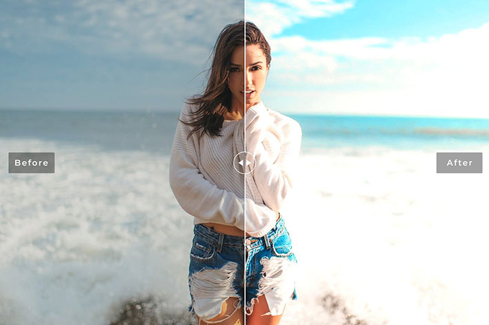 40 پریست لایت روم و پریست کمرا راو و اکشن فتوشاپ تم بهشت دریا Sea Paradise Pro Lightroom Presets 40 پریست لایت روم و پریست کمرا راو و اکشن فتوشاپ تم بهشت دریا Sea Paradise Pro Lightroom Presets