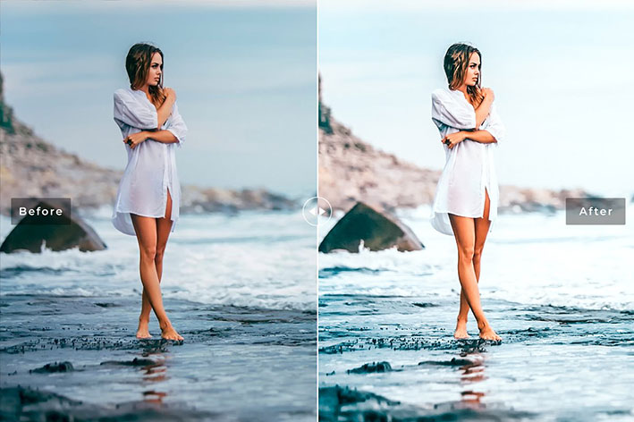 40 پریست لایت روم و پریست کمرا راو و اکشن فتوشاپ تم بهشت دریا Sea Paradise Pro Lightroom Presets 40 پریست لایت روم و پریست کمرا راو و اکشن فتوشاپ تم بهشت دریا Sea Paradise Pro Lightroom Presets
