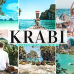 40 پریست لایت روم و پریست کمرا راو و اکشن فتوشاپ تم ساحلی Krabi Pro Lightroom Presets
