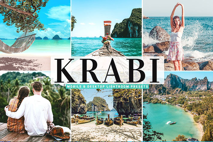 40 پریست لایت روم و پریست کمرا راو و اکشن فتوشاپ تم ساحلی Krabi Pro Lightroom Presets 40 پریست لایت روم و پریست کمرا راو و اکشن فتوشاپ تم ساحلی Krabi Pro Lightroom Presets