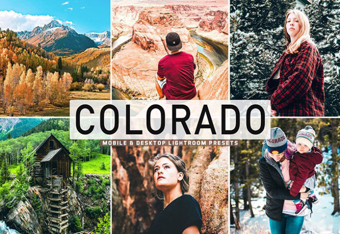 40 پریست لایت روم و پریست کمرا راو و اکشن فتوشاپ تم کلرادو آمریکا Colorado Pro Lightroom Presets