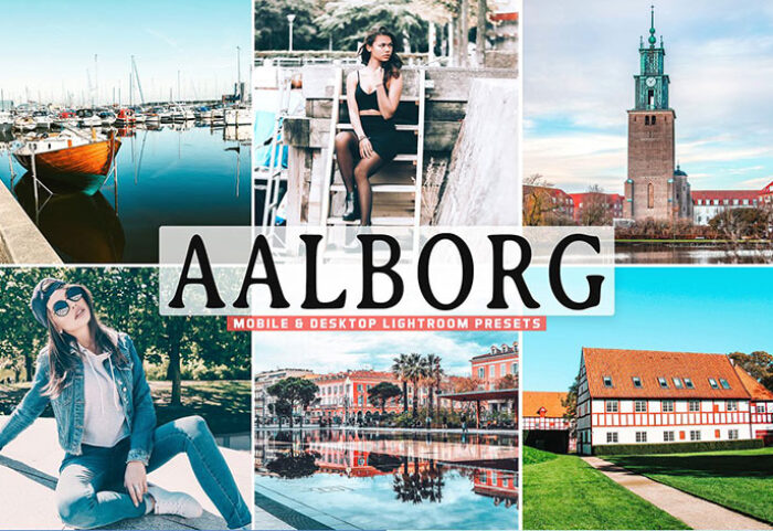 40 پریست لایت روم و کمرا راو و اکشن فتوشاپ Aalborg Pro Lightroom Presets
