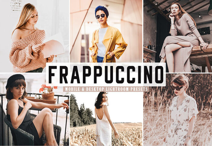 40 پریست لایت روم و کمرا راو و اکشن فتوشاپ Frappuccino Pro Lightroom Presets