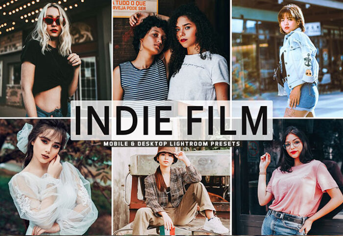 40 پریست لایت روم و کمرا راو و اکشن فتوشاپ تم سینماتیک Indie Film Pro Lightroom Presets