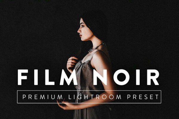 9 پریست لایت روم حرفه ای تم فیلم سیاه FILM NOIR Pro Lightroom Preset