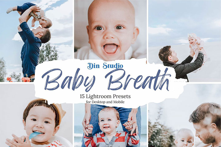 دانلود 30 پریست لایت روم حرفه ای کودک Baby Breath Lightroom Presets دانلود 30 پریست لایت روم حرفه ای کودک Baby Breath Lightroom Presets