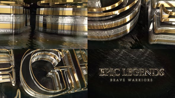 پروژه آماده افتر افکت با موزیک لوگو 3 بعدی طلایی Epic Gold Silver Logo پروژه آماده افتر افکت با موزیک لوگو 3 بعدی طلایی Epic Gold Silver Logo