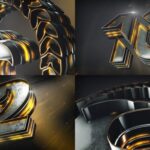 پروژه آماده افتر افکت با موزیک لوگو و شمارش معکوس 3 بعدی Epic Logo Reveal And Countdown