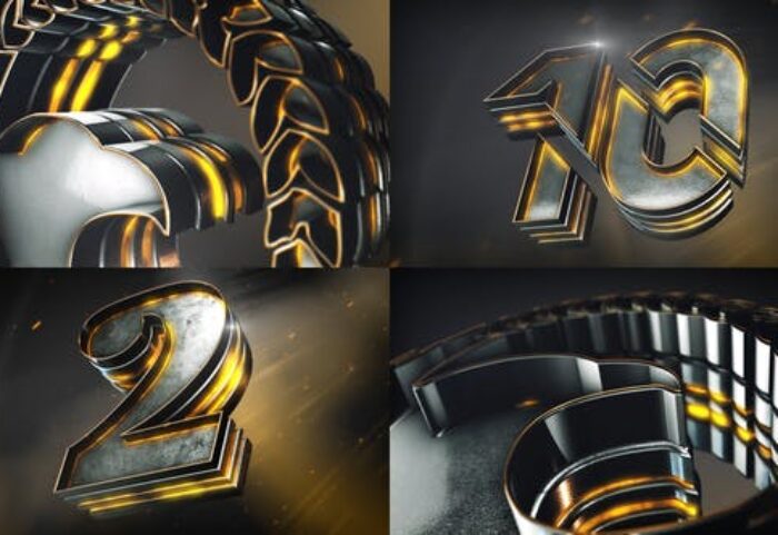 پروژه آماده افتر افکت با موزیک لوگو و شمارش معکوس 3 بعدی Epic Logo Reveal And Countdown