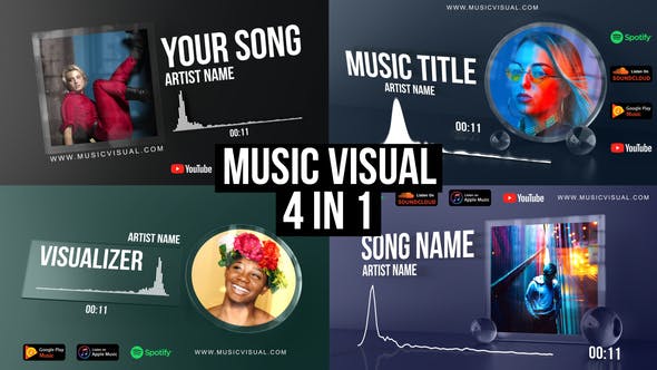 پروژه افتر افکت با موزیک اکولایزر شیشه ای Glass Audio React Music Visualizer پروژه افتر افکت با موزیک اکولایزر شیشه ای Glass Audio React Music Visualizer
