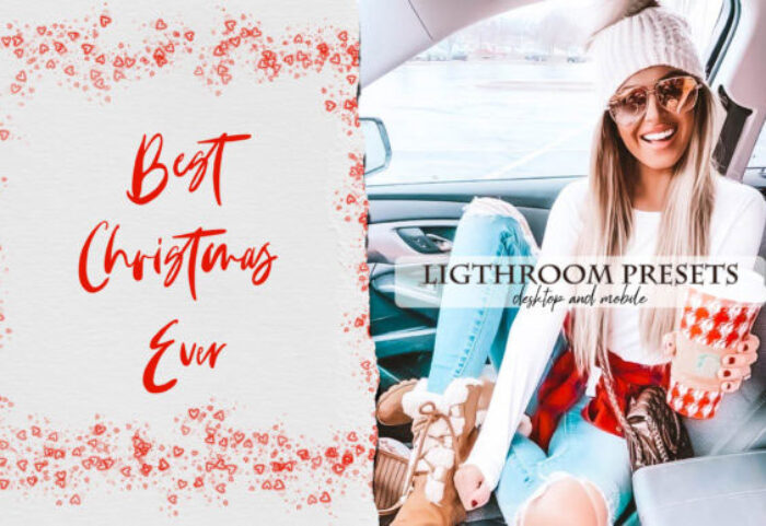 پریست لایت روم دسکتاپ و موبایل تم بهترین کریسمس Best Christmas Ever Lightroom Presets Graphic
