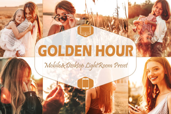 پریست لایت روم دسکتاپ و موبایل تم زمان طلایی Golden Hour Lightroom Presets Graphic پریست لایت روم دسکتاپ و موبایل تم زمان طلایی Golden Hour Lightroom Presets Graphic