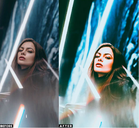 12 پریست لایت روم پرتره سینمایی و پریست کمرا راو فتوشاپ Cinematic Neon Portrait Presets 12 پریست لایت روم پرتره سینمایی و پریست کمرا راو فتوشاپ Cinematic Neon Portrait Presets