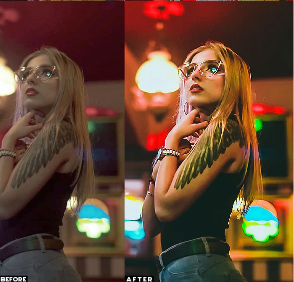 12 پریست لایت روم پرتره سینمایی و پریست کمرا راو فتوشاپ Cinematic Neon Portrait Presets 12 پریست لایت روم پرتره سینمایی و پریست کمرا راو فتوشاپ Cinematic Neon Portrait Presets