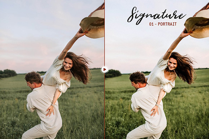 20 پریست آماده عروسی برای لایتروم Signature Lightroom Presets 20 پریست آماده عروسی برای لایتروم Signature Lightroom Presets