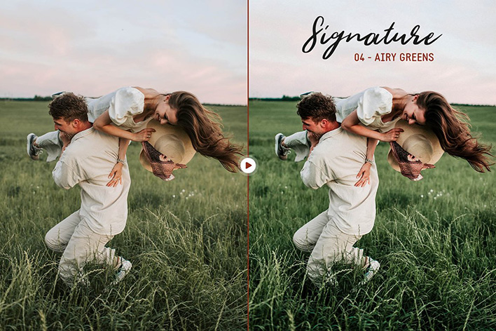 20 پریست آماده عروسی برای لایتروم Signature Lightroom Presets