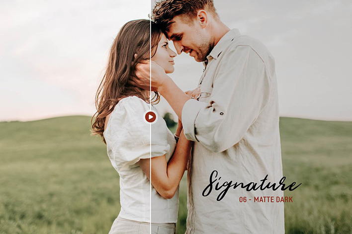 20 پریست آماده عروسی برای لایتروم Signature Lightroom Presets