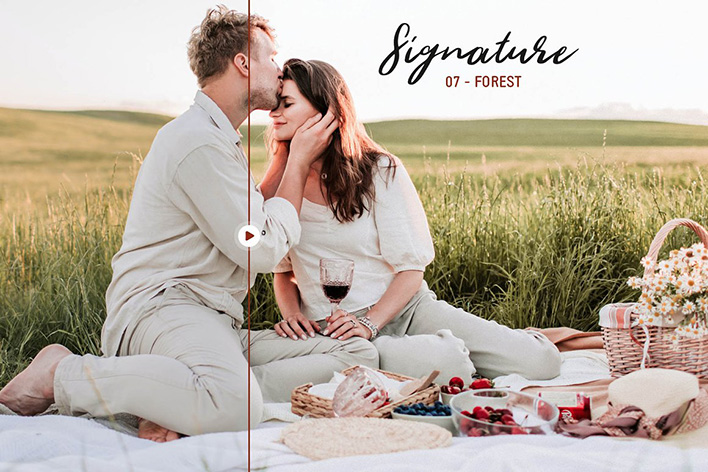 20 پریست آماده عروسی برای لایتروم Signature Lightroom Presets