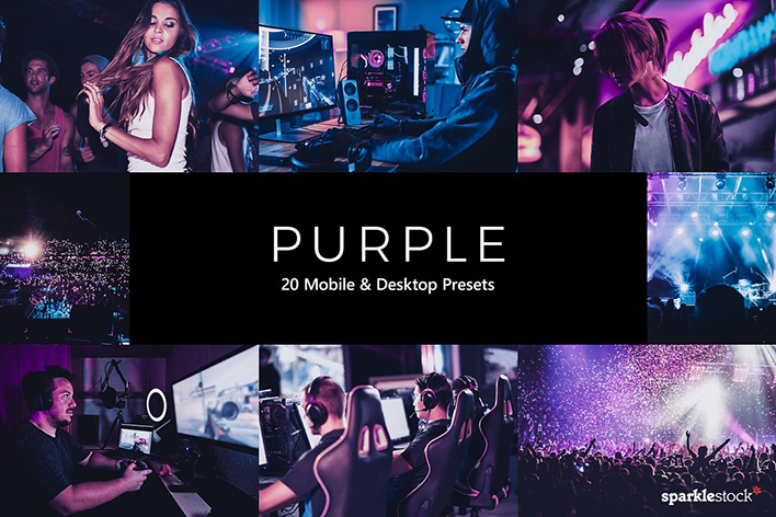 20 پریست لایت روم و پریست کمرا راو و لات رنگی تم ارغوانی بنفش Purple Lightroom Presets & LUTs 20 پریست لایت روم و پریست کمرا راو و لات رنگی تم ارغوانی بنفش Purple Lightroom Presets & LUTs