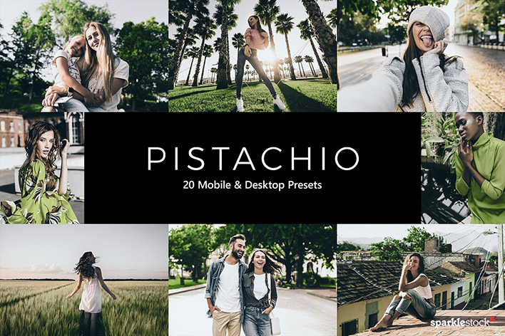20 پریست لایت روم و پریست کمرا راو و لات رنگی تم رنگ پسته ای Pistachio Lightroom Presets & LUTs 20 پریست لایت روم و پریست کمرا راو و لات رنگی تم رنگ پسته ای Pistachio Lightroom Presets & LUTs