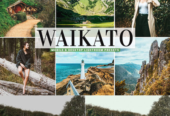 40 پریست لایت روم و پریست کمرا راو و اکشن فتوشاپ Waikato Pro Lightroom Presets