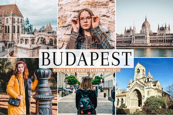 40 پریست لایت روم و پریست کمرا راو و اکشن فتوشاپ تم بوداپست پایتخت مجارستان Budapest Pro Lightroom Presets
