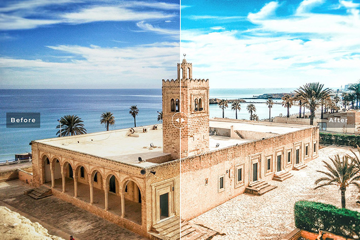 40 پریست لایت روم و کمرا راو و اکشن فتوشاپ تم تونس Tunisia Lightroom Presets 40 پریست لایت روم و کمرا راو و اکشن فتوشاپ تم تونس Tunisia Lightroom Presets