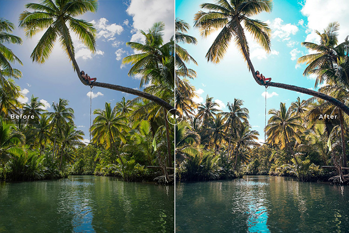 40 پریست لایت روم و کمرا راو و اکشن فتوشاپ تم جزیره سیارگائو Siargao Island Lightroom Presets 40 پریست لایت روم و کمرا راو و اکشن فتوشاپ تم جزیره سیارگائو Siargao Island Lightroom Presets
