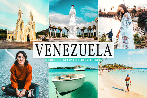 40 پریست لایت روم و کمرا راو و اکشن فتوشاپ تم ونزوئلا Venezuela Lightroom Presets