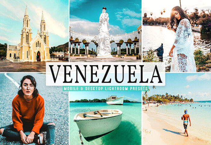 40 پریست لایت روم و کمرا راو و اکشن فتوشاپ تم ونزوئلا Venezuela Lightroom Presets