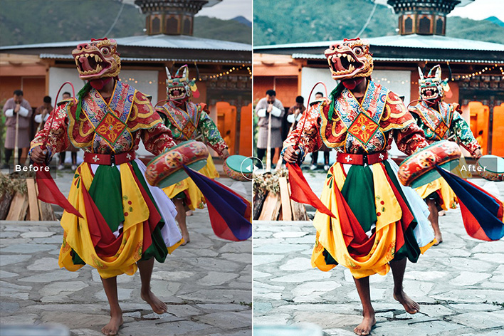 40 پریست لایت روم و کمرا راو و اکشن فتوشاپ تم کشور بوتان Bhutan Lightroom Presets 40 پریست لایت روم و کمرا راو و اکشن فتوشاپ تم کشور بوتان Bhutan Lightroom Presets