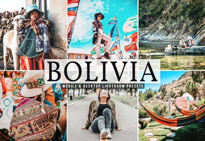 40 پریست لایت روم و کمرا راو و اکشن فتوشاپ تم کشور بولیوی Bolivia Lightroom Presets