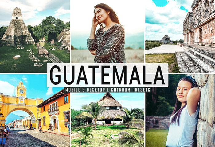 40 پریست لایت روم و کمرا راو و اکشن فتوشاپ تم گواتمالا Guatemala Lightroom Presets