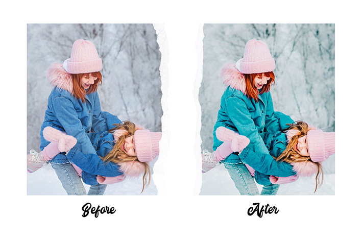 60 پریست لایت روم زمستان و پریست کمرا راو فتوشاپ Winter Premium Lightroom Presets